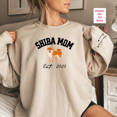 Shiba Inu Mum Pet Lovers Custom Sweatshirt