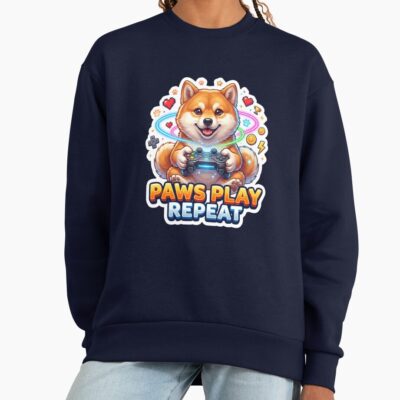 Shiba Inu Retro Print Sweatshirt