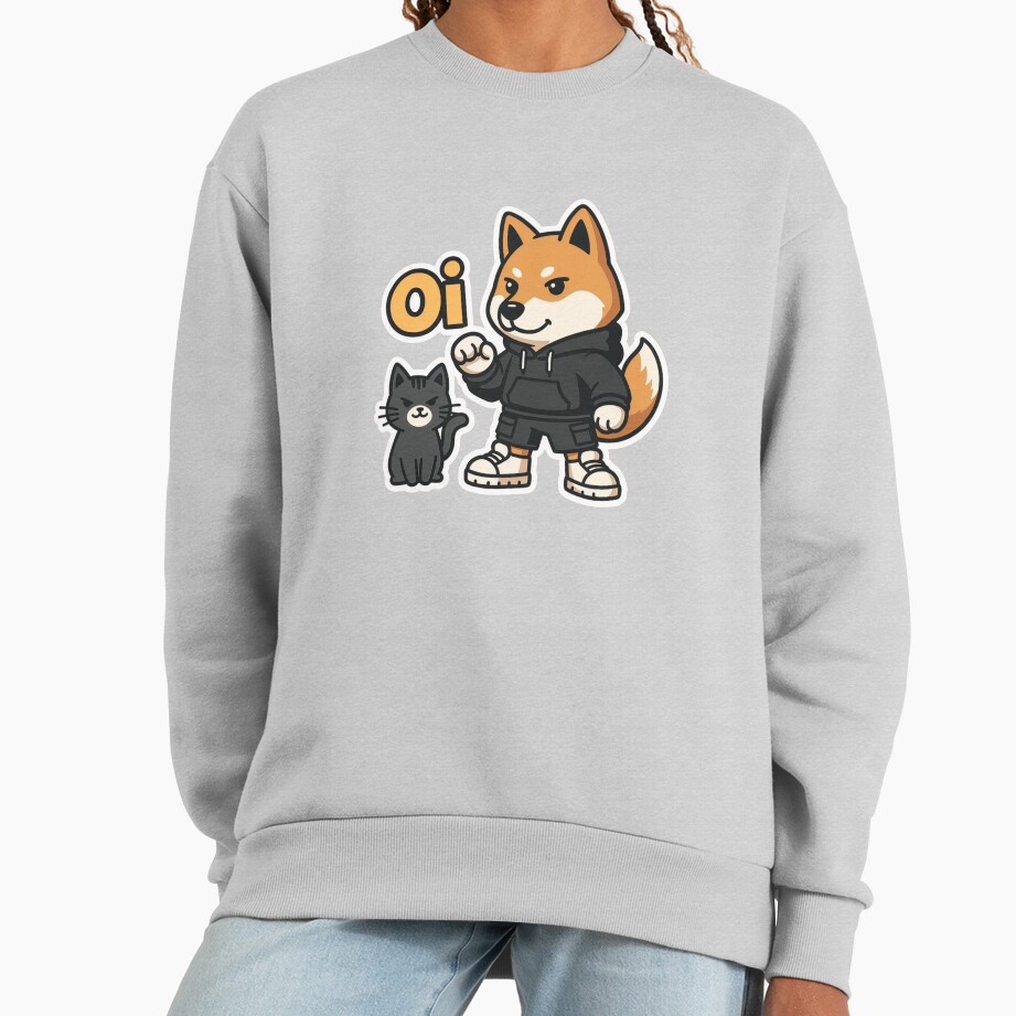 ssrcooversized_sweatshirtwomens_01heather_greyfrontsquare_productx1000-13 ssrcooversized sweatshirtwomens 01heather greyfrontsquare productx1000 13 - Shiba Inu Gifts