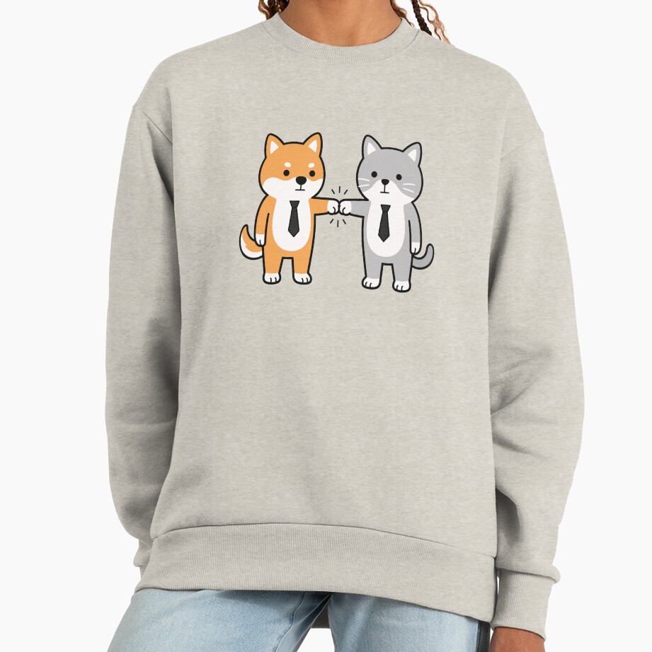 ssrcooversized_sweatshirtwomens_01oatmeal_heatherfrontsquare_productx1000-14 ssrcooversized sweatshirtwomens 01oatmeal heatherfrontsquare productx1000 14 - Shiba Inu Gifts