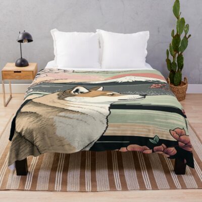 Shiba Inu Signature Graphic Throw Blanket