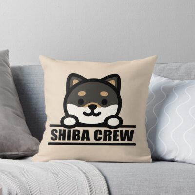 Shiba Inu Minimalist Style Throw Pillow